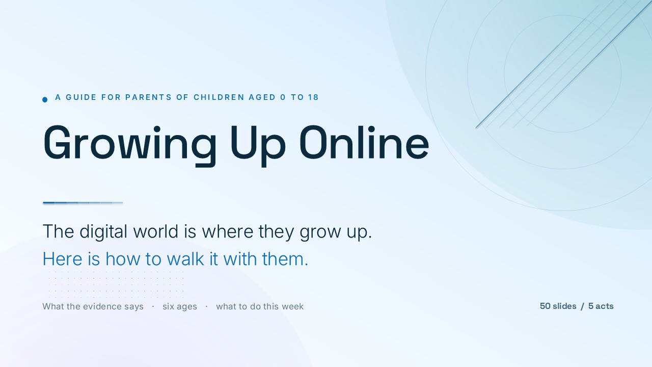 Child Safety Online: Growing Up Online — A Guide for Parents (50 Slides) preview