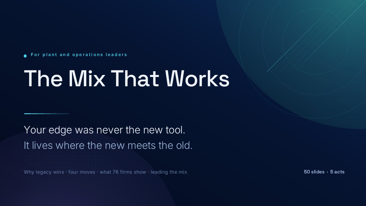 Combining Digital and Legacy Technologies (50 Slides) preview