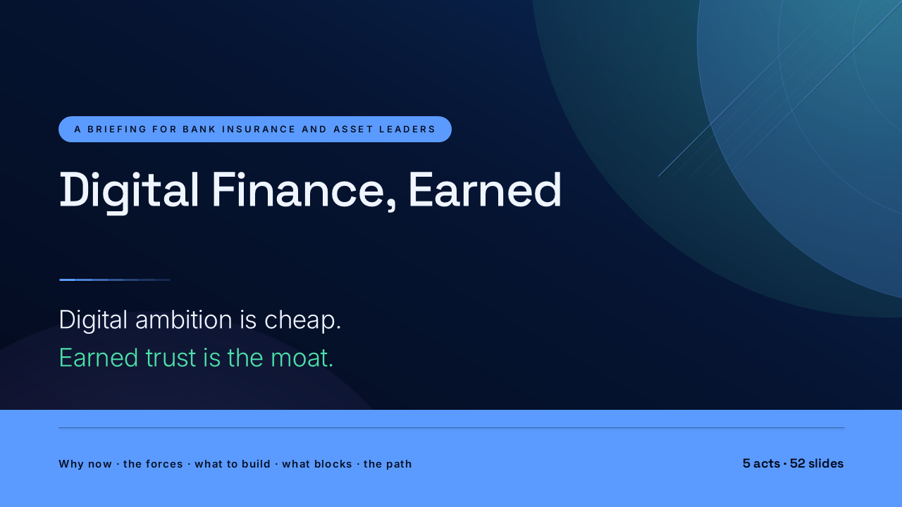 Digital Finance Earned: Winning Customers Under Regulation (52 Slides) preview