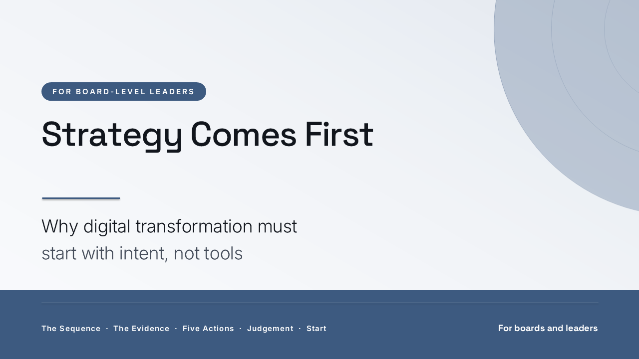 Strategy Comes First: Why Digital Starts With Intent (52 Slides) preview