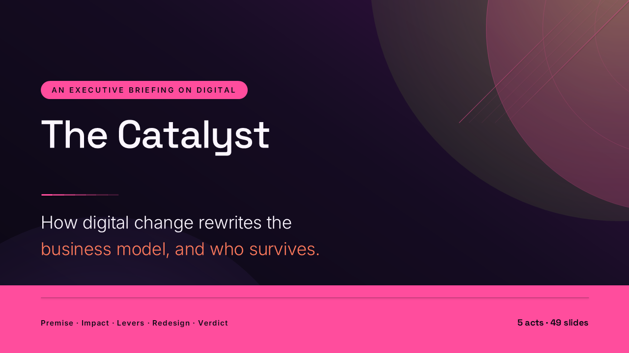 The Catalyst: How Digital Rewrites Business Models (49 Slides) preview