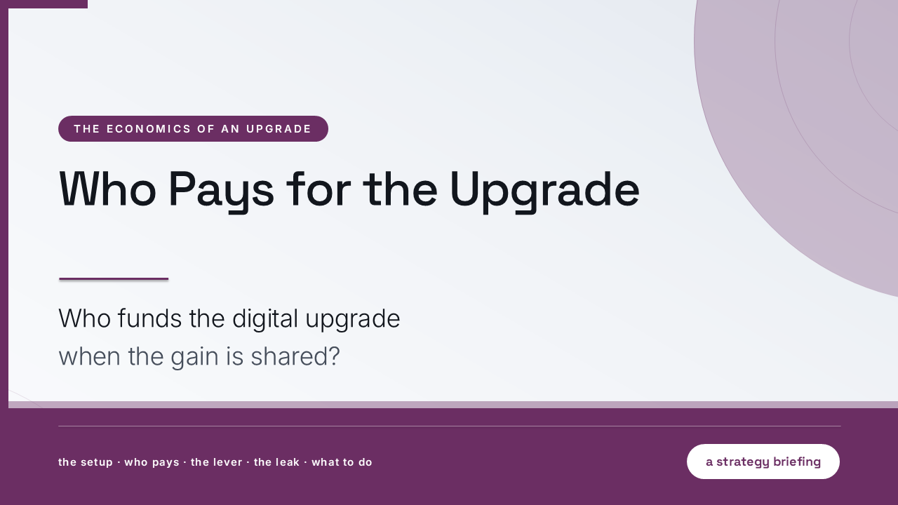 Who Pays for the Upgrade: Supply Chain Digitalisation (52 Slides) preview
