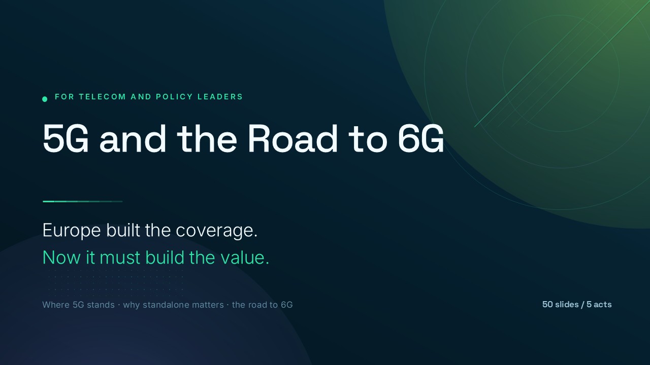 5G and the Road to 6G: Connectivity Outlook (50 Slides) preview