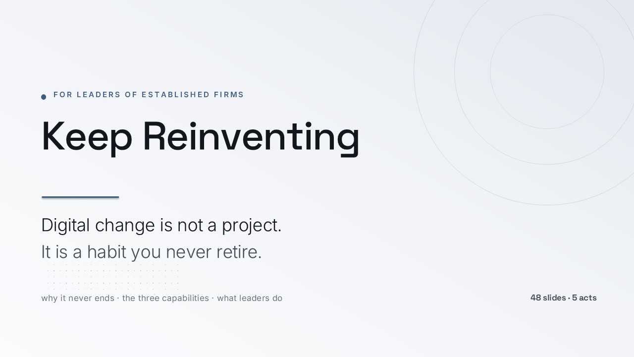 Building Dynamic Capabilities: Ongoing Strategic Renewal (48 Slides) preview
